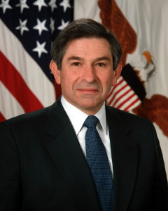 Former Undersecretary of Defense Paul Wolfowitz. (DoD photo by Scott Davis, U.S. Army. Wikipedia)